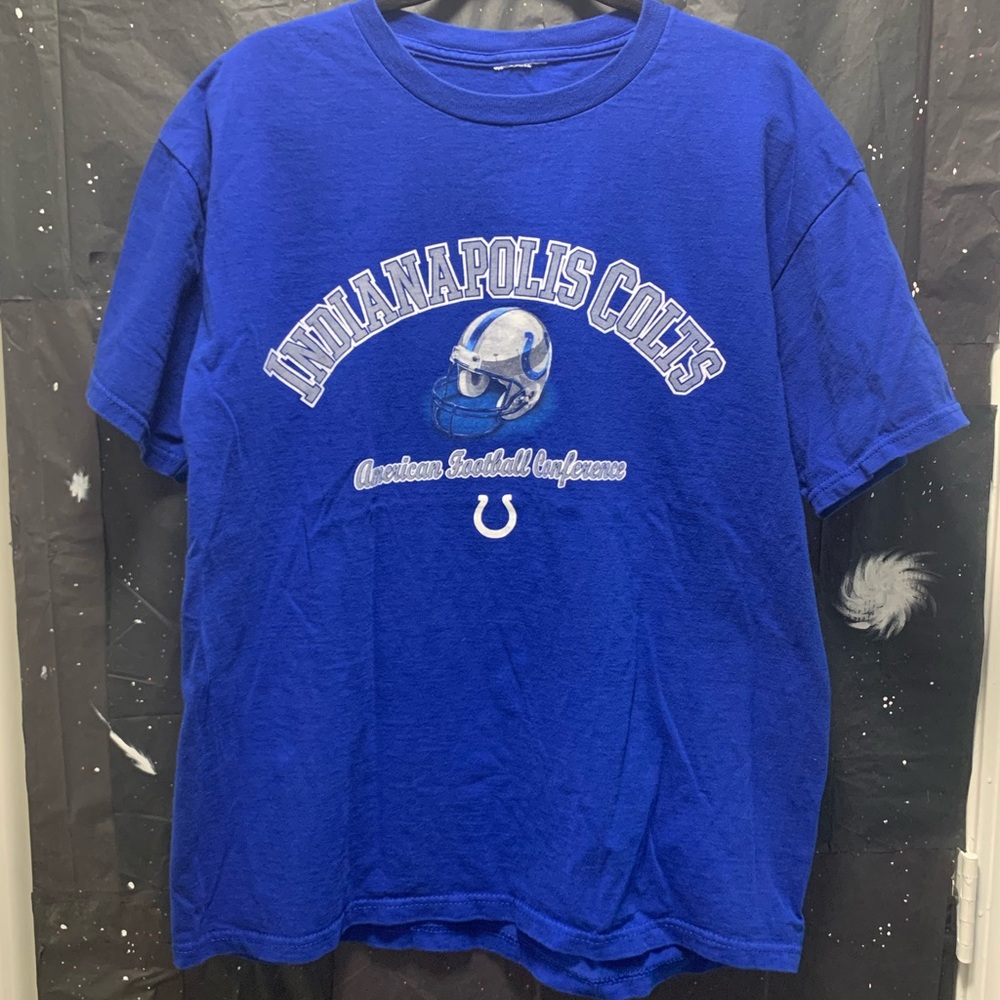 Indianapolis Colts Blue Arch Letter T-shirt